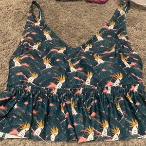 EUC kortni jeane peplum top